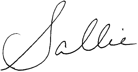 Sallie's signature